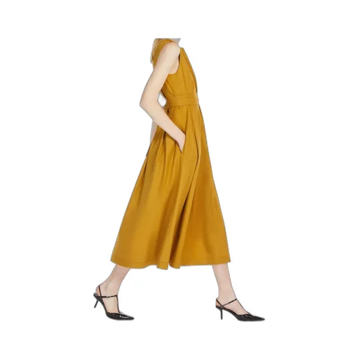 Sleeveless Twill Dress