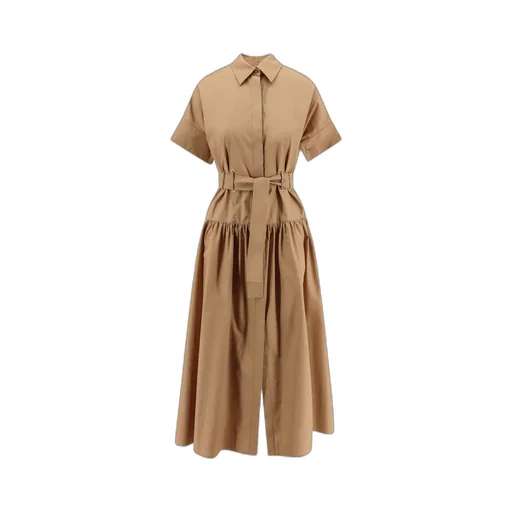 Agoraio Belted Short-Sleeved Midi Dress
