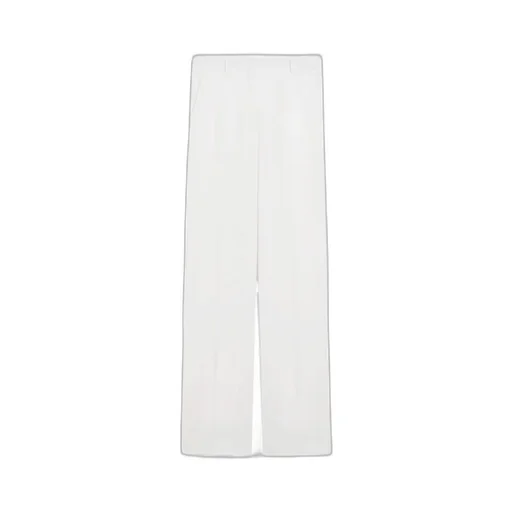 Pleat Detailed Straight Leg Trousers
