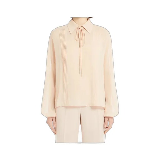 Oversized Blouse In Washed Silk