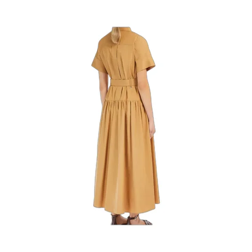 Agoraio Belted Short-Sleeved Midi Dress