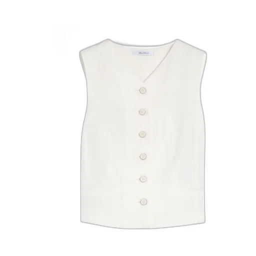 Mirella V-Neck Button-Up Waistcoat