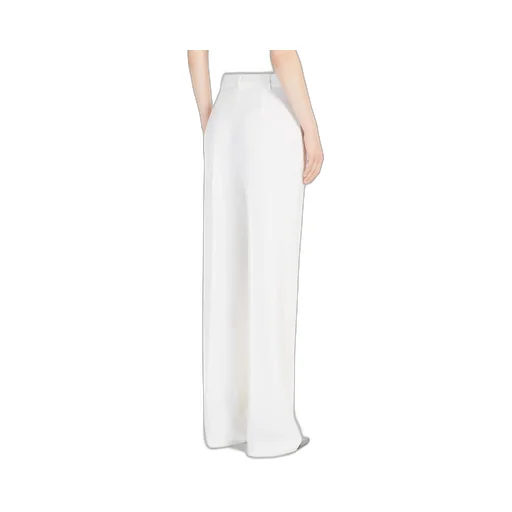 Pleat Detailed Straight Leg Trousers