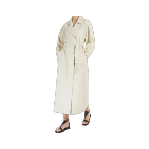 Ronco Belted Button-Up Trench Coat