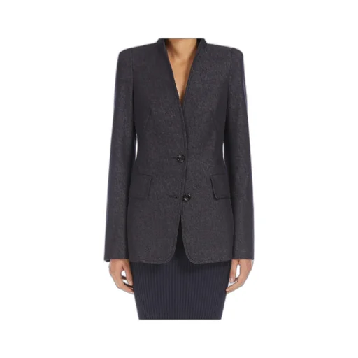 Stand Up Collar Button-Up Jacket