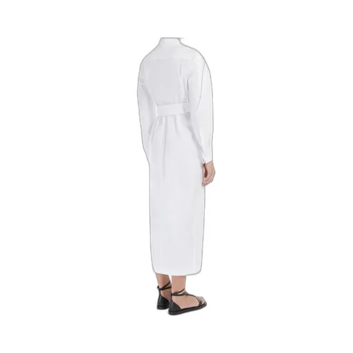 Draped Long-Sleeved Dress