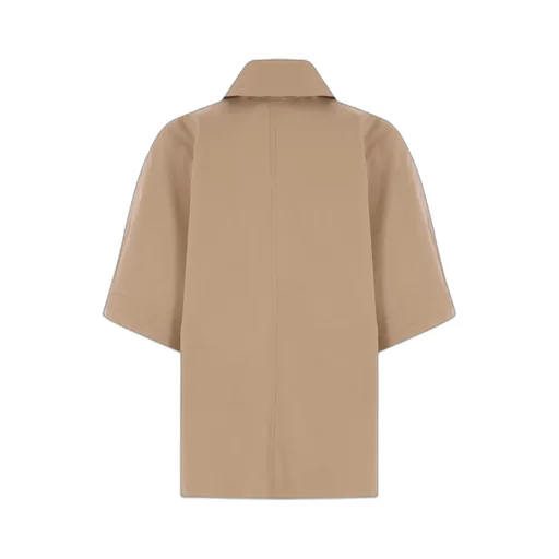 Water-Repellent Gabardine Cape