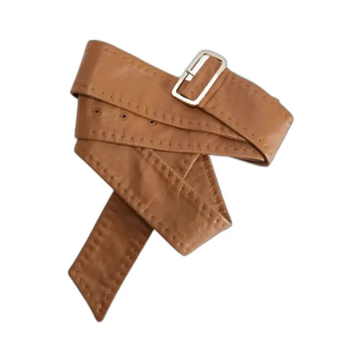 Napa Leather Belt With Buckle