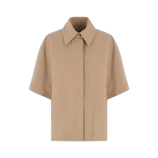 Water-Repellent Gabardine Cape
