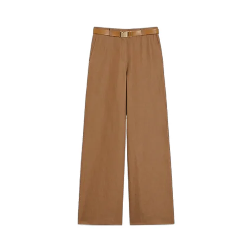 Belted Wide Leg Trousers