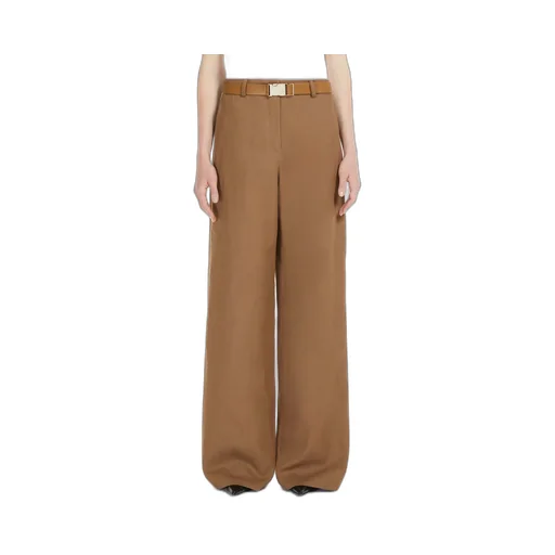 Belted Wide Leg Trousers