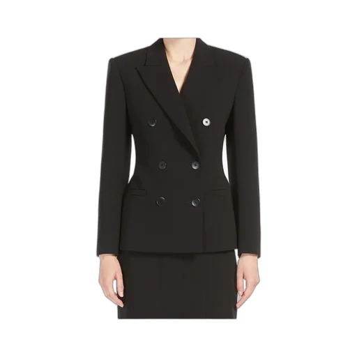 Double-Breasted Long-Sleeved Blazer