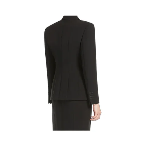 Double-Breasted Long-Sleeved Blazer