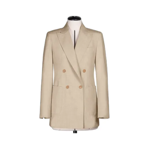 Double-Breasted Long-Sleeved Jacket