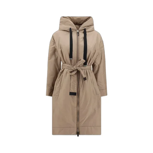 Belted Drawstring Coat