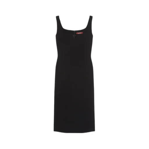 Back Slit Sleeveless Dress