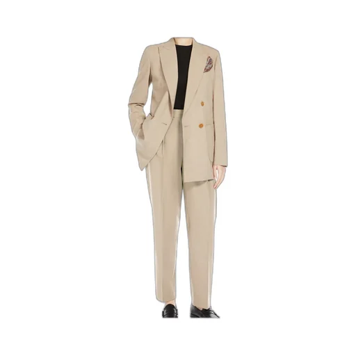 Double-Breasted Long-Sleeved Jacket