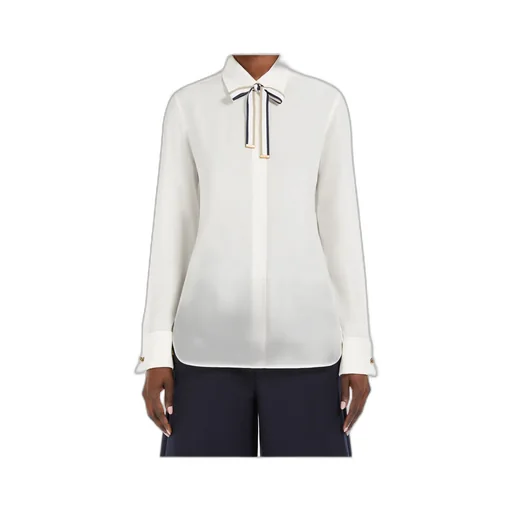Apollo Ribbon Detailed Long-Sleeved Shirt