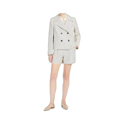 Striped Ottoman Bermuda Shorts