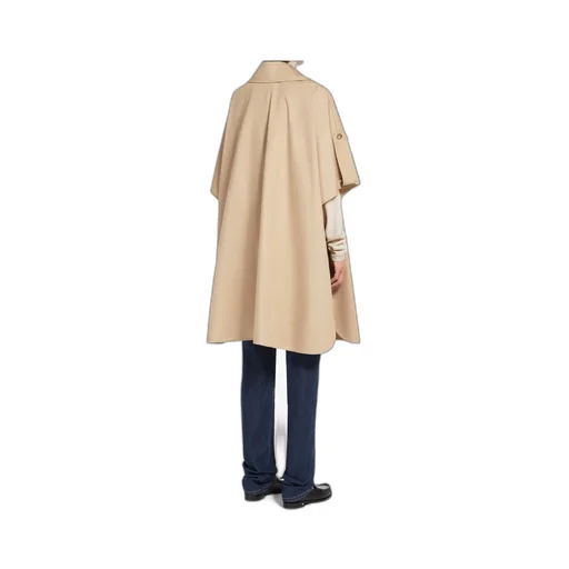 Finezza Double-Breasted Short-Sleeved Cape
