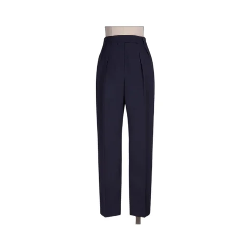 Pleated Wool Casual Pants