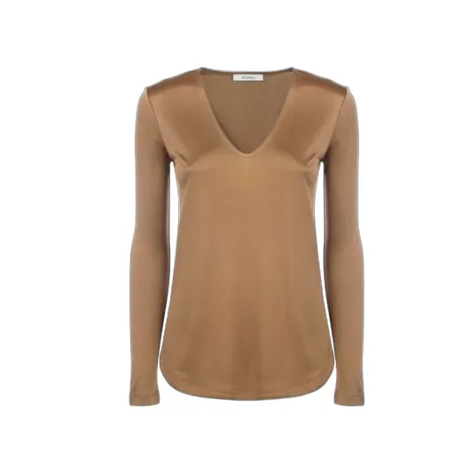 V-Neck Long-Sleeved Top