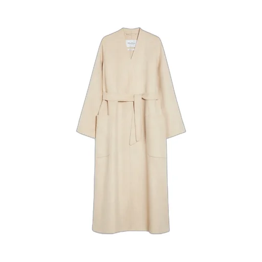 Vezzose Belted Long-Sleeved Coat