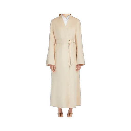 Vezzose Belted Long-Sleeved Coat