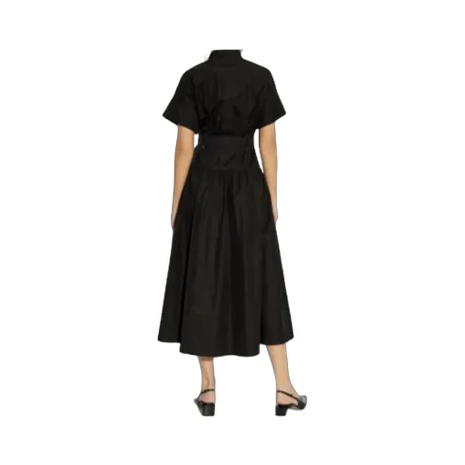 Agoraio Belted Short-Sleeved Midi Dress