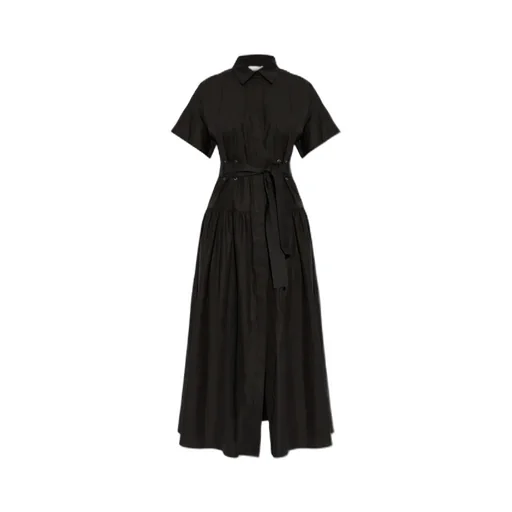 Agoraio Belted Short-Sleeved Midi Dress
