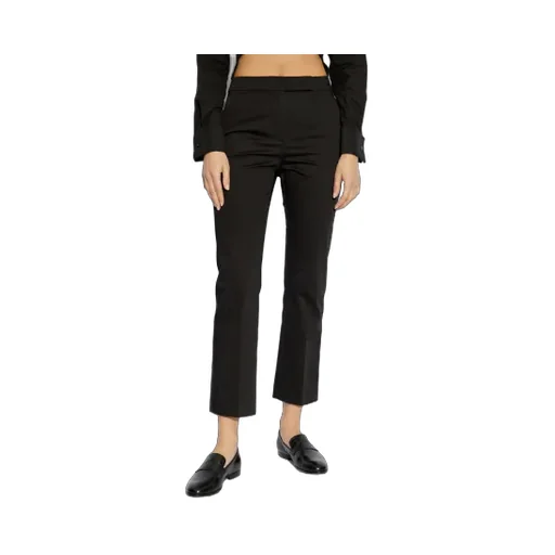 Okra Pleat Detailed Cropped Trousers
