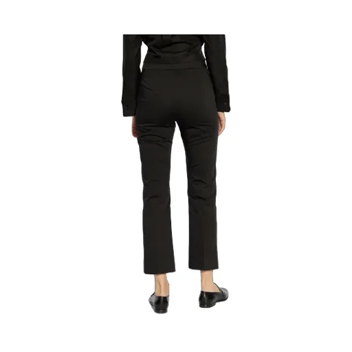 Okra Pleat Detailed Cropped Trousers