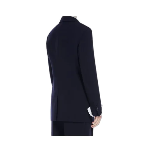 Long-Sleeved Wool Suit Coat