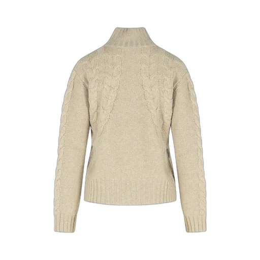 Zip-Up High Neck Cardigan