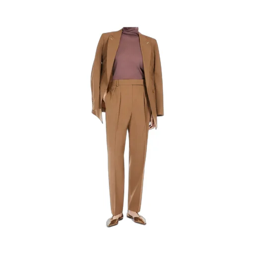 Belt-Loop Wool Trousers