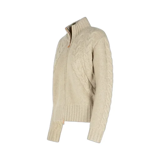 Zip-Up High Neck Cardigan