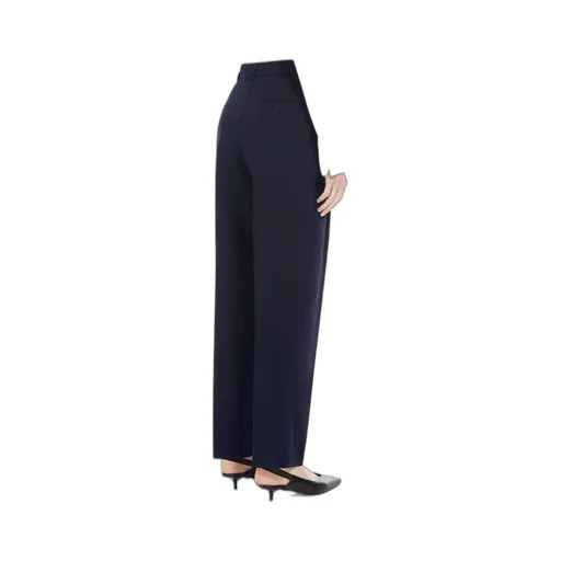 Pleated Wool Casual Pants
