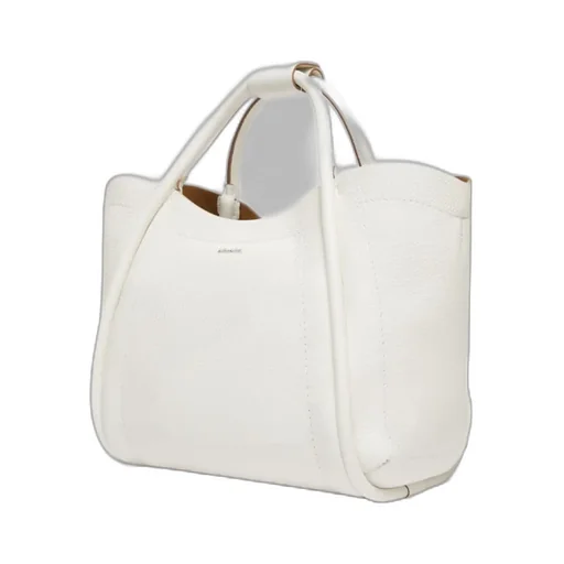Logo Plaque Top Handle Bag