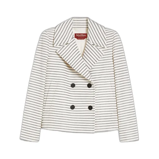 Assuan Striped Double-Breasted Jacket