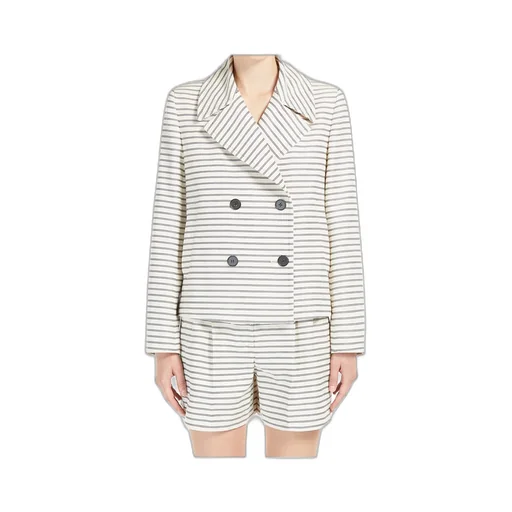 Assuan Striped Double-Breasted Jacket