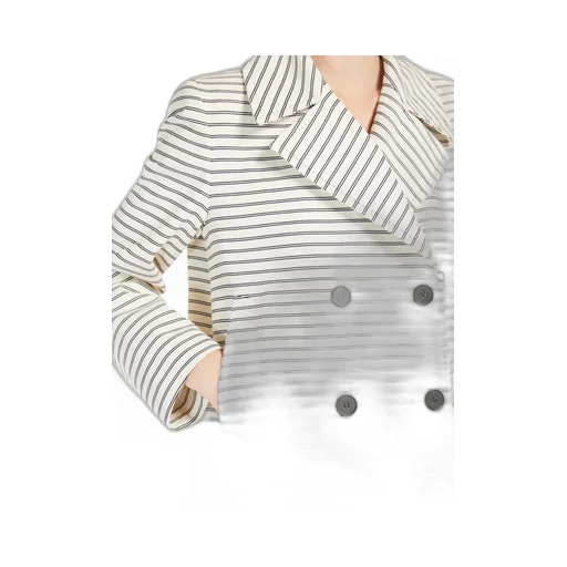 Assuan Striped Double-Breasted Jacket