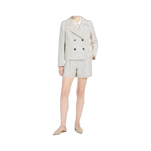 Assuan Striped Double-Breasted Jacket