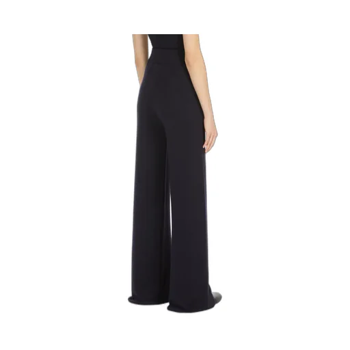 Wide-Leg Wool Yarn Trousers