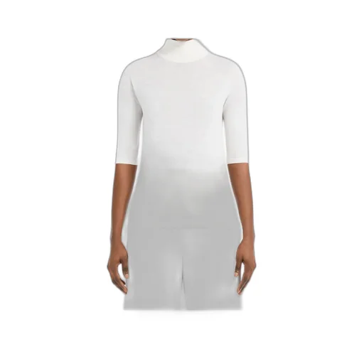 High Neck Half-Sleeved Jumper