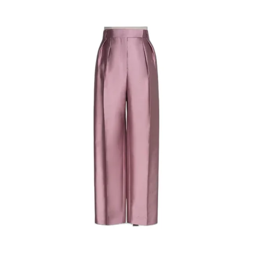 Adige Pleat Detailed Satin Trousers