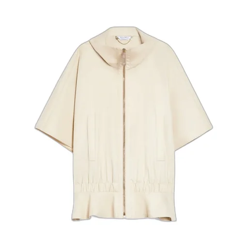 Cropped Water-Repellent Cotton Cape