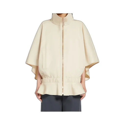 Cropped Water-Repellent Cotton Cape