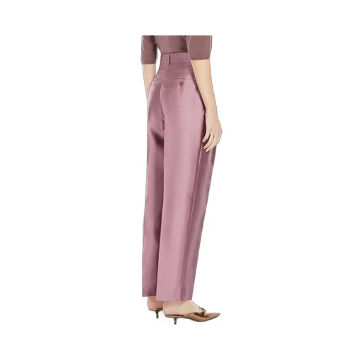 Adige Pleat Detailed Satin Trousers