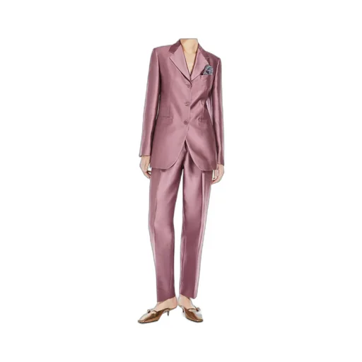 Adige Pleat Detailed Satin Trousers