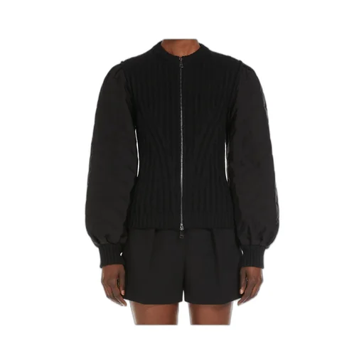 Zip-Up Ribbed Cardigan